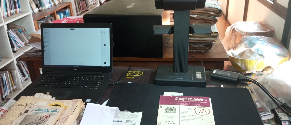 Digitization Workshop Header Image of a Scanning Device